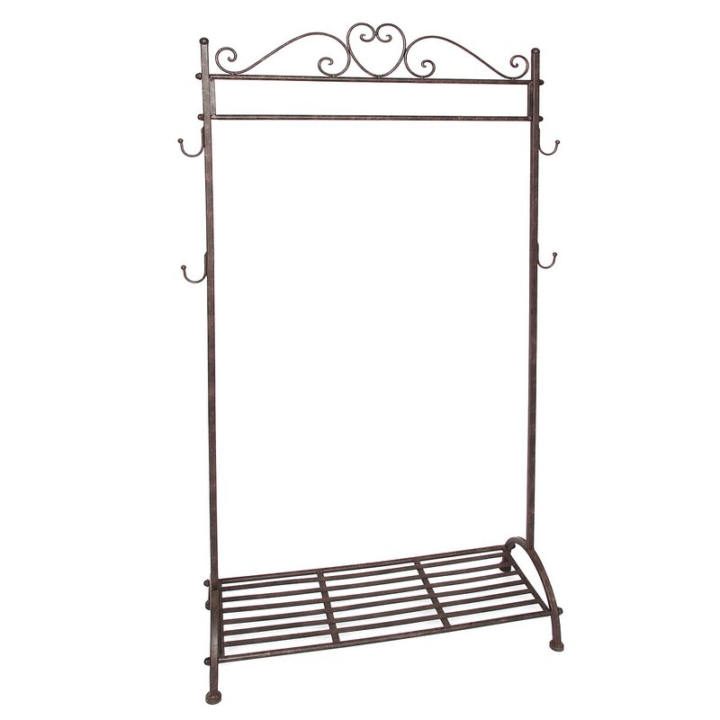 Garderobestang - antik brun 162cm