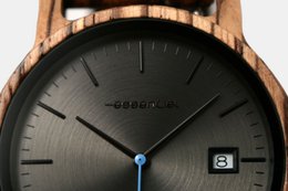 Men's watch full zebrano wood