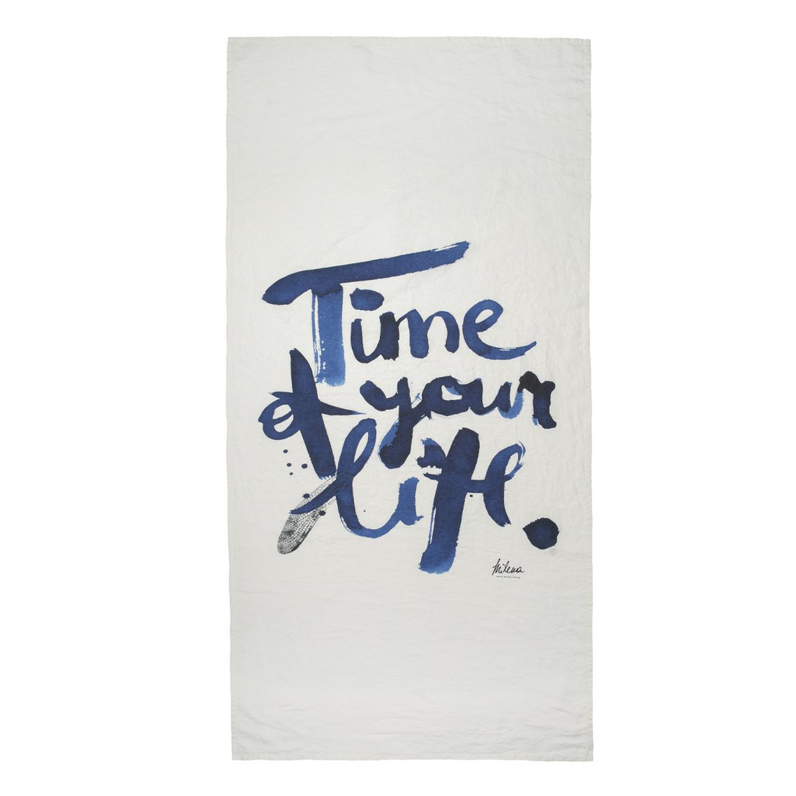 Linen beach towel Time Of Your Life - Milena Liutkutė-Grigaitienė