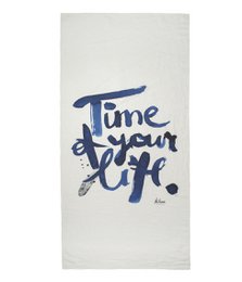 Linen beach towel Time Of Your Life - Milena Liutkutė-Grigaitienė
