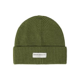 RB5004E | Sharp set and cap in a mixed Made in Italy wool shirt. Green color - single size