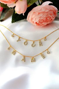 Aangepast woord | 24K brieven ketting