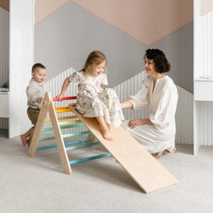 Set - Pikler triangle with slide/climbing ladder