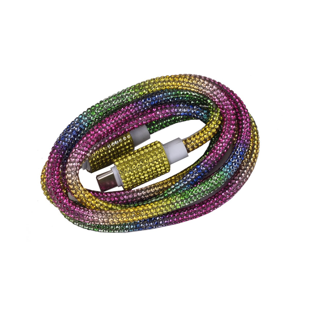 Lightning 1M Typ-C-Kabel im Regenbogen-Strass-18W