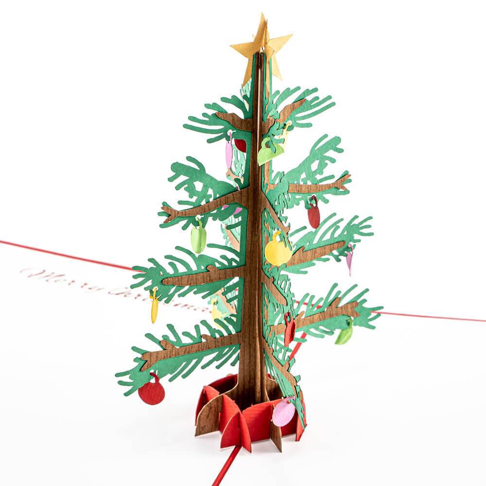 Weihnachtsbaum-Popup-Karte