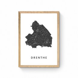 Drenthe Province Map - Map Poster