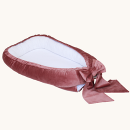 velvet babynest with bow (7 colors)