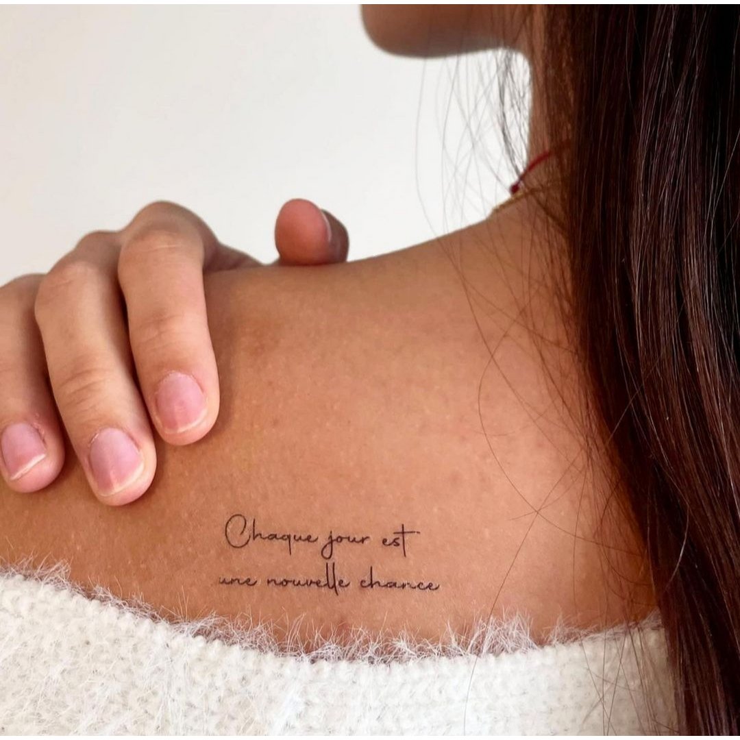 Vergängliches Tattoo: Jeder Tag ist eine neue Chance