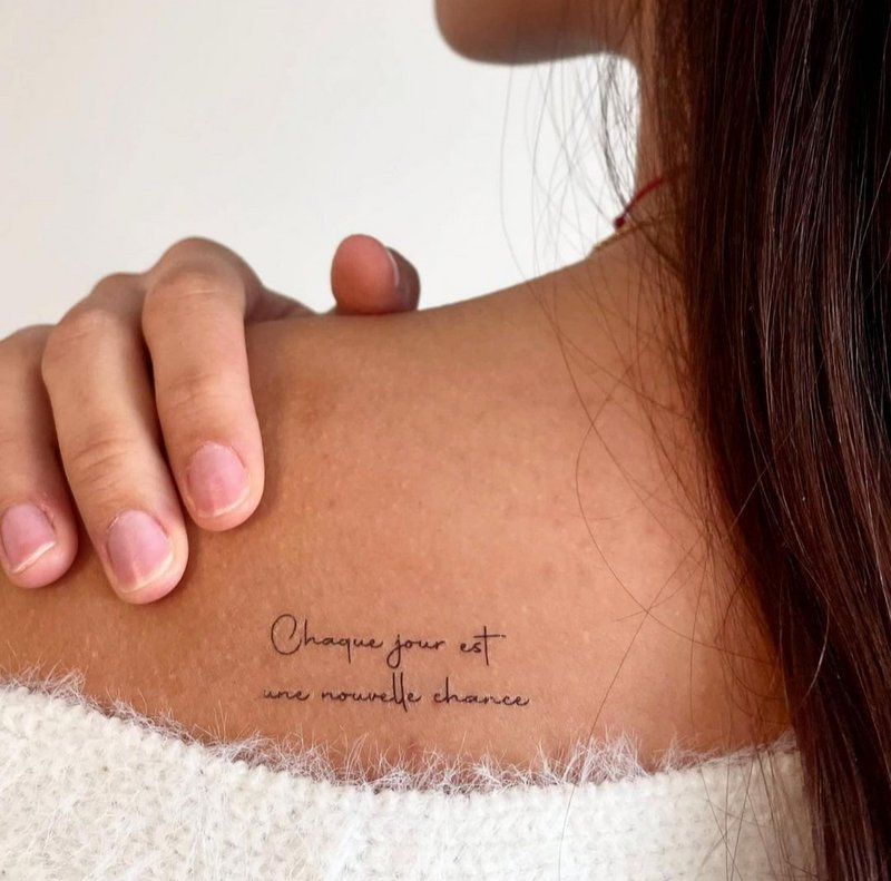 Vergängliches Tattoo: Jeder Tag ist eine neue Chance
