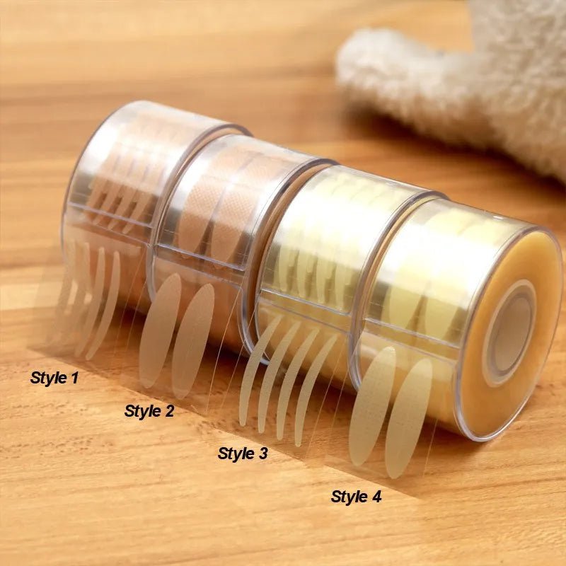 600 pièces bandes de levage des yeux Double bande de paupière gris clair bande de paupière grands yeux Invisible Double pli paupière autocollant outils de maquillage