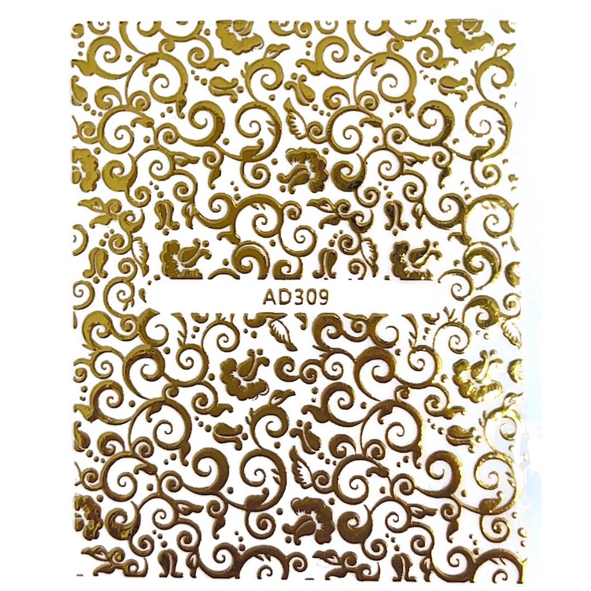 Gold pattern stickers