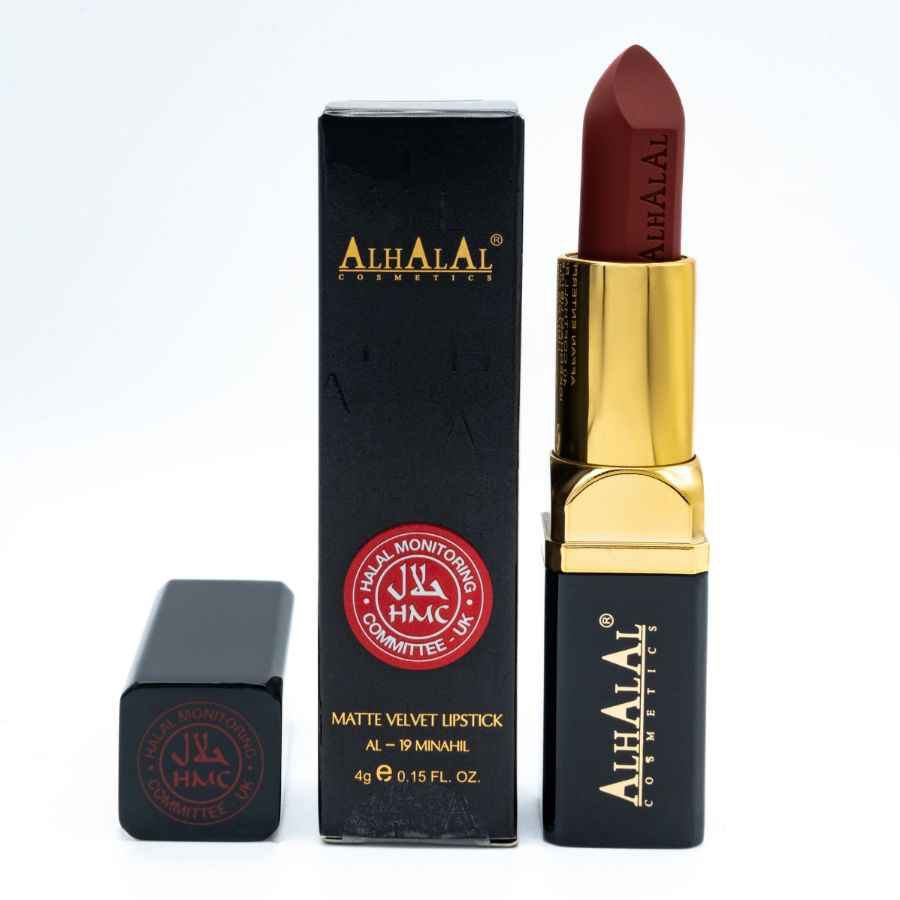 Alhalal Cosmetics jechał lippenstift Halal i wegański aksamit