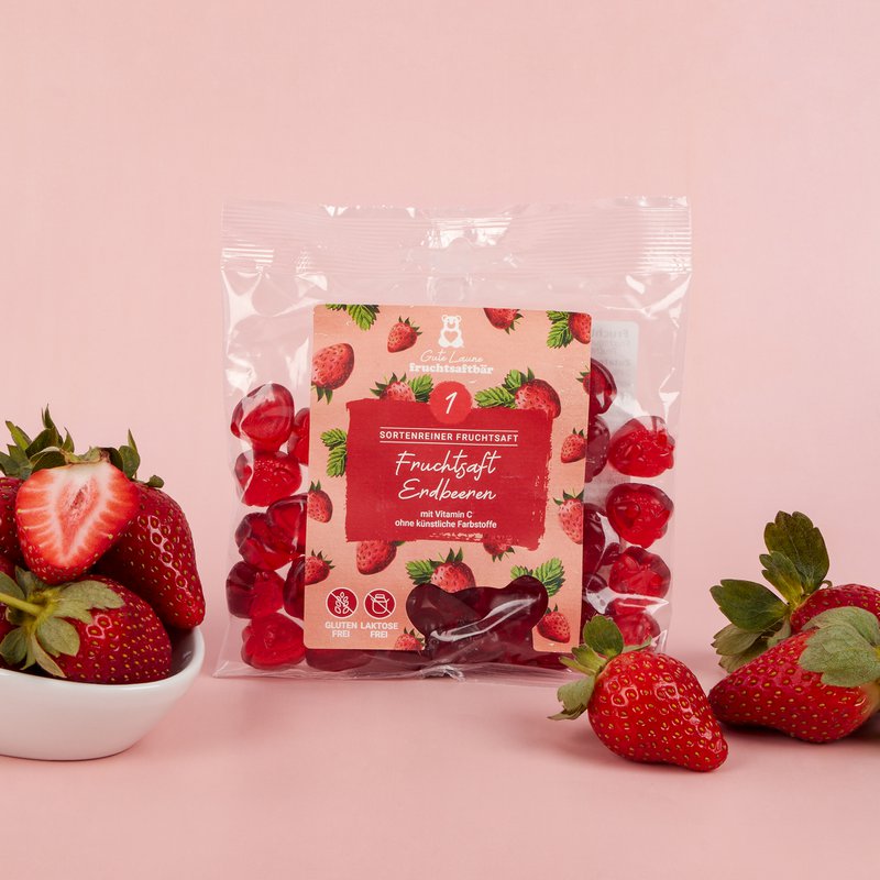 Fruit juice strawberries