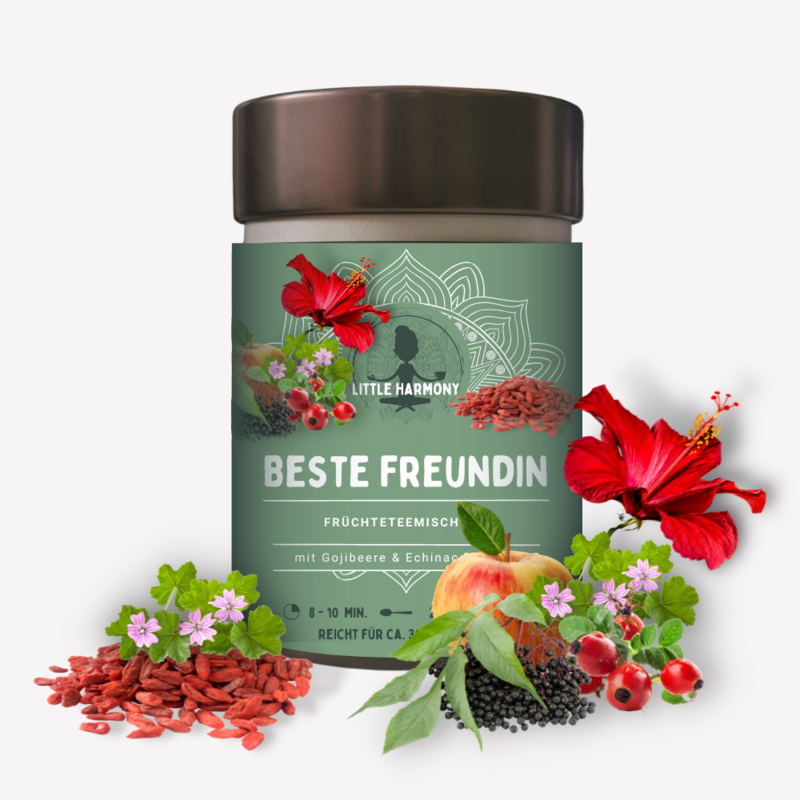 Best friend - fruit tea in a tea tin