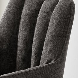 Ciara armchair [set of 2] [linen fabric] [360-degree swivel base]