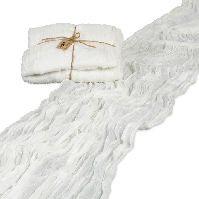 Table runner, gauze, cheesecloth, uni ca.70cm x 300cm