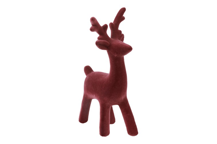 Rendier Velvet Adrian stof L17,78B17,78H30,5CM bordeaux