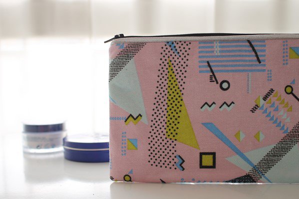 Parker pink Alna etui med lynlås