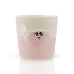 Stentøj krus "Mama" lys pink