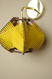 Applique jaune moutarde