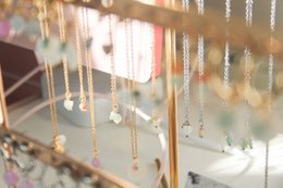 Halskæde Shell Moon & Aventurine - Guld