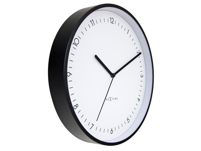 Zegar ścienny NeXtime Berlin 30 cm biały