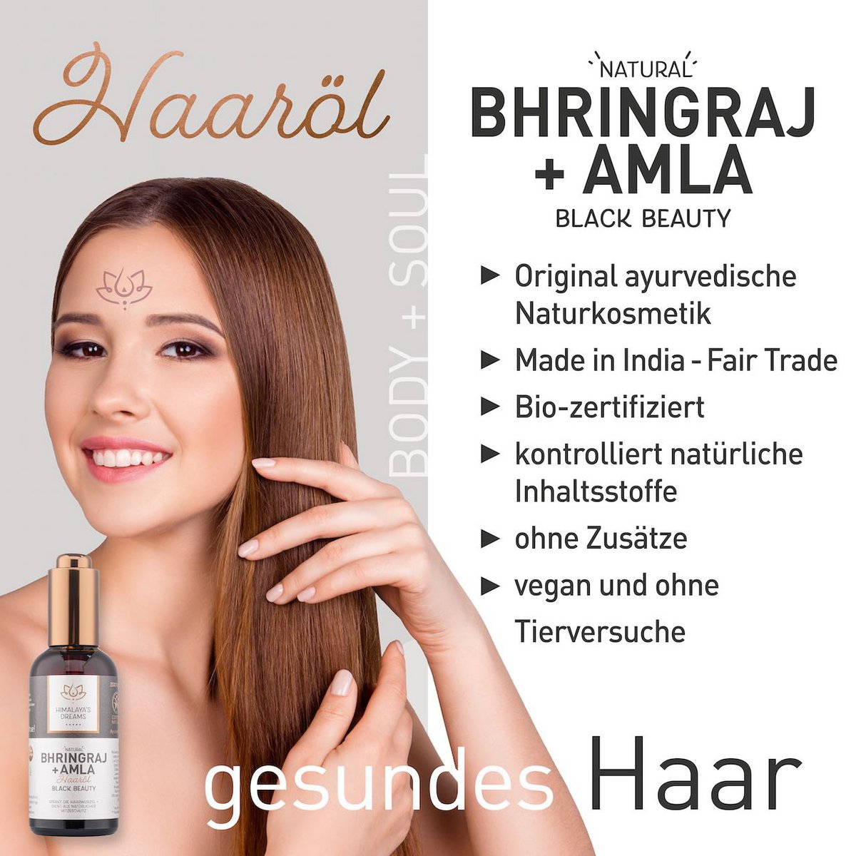 Ayurveda hair oil Bhringraj&Amla/Black Beauty 100ml
