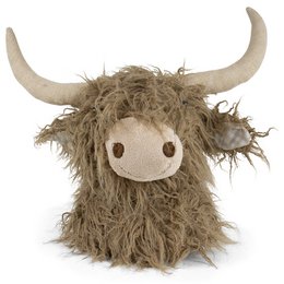 knuffel schotse hooglander wandkop braun 40cm