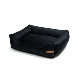 "Otto" black dog bed with orthopaedic mattress