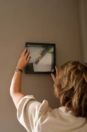 SeArt by Noa - Oesterkunst (helt sort på hovedet)