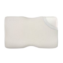 Ergonomic cervical pillow with premium duo design for optimal neck support and comfort. Features two different height sections to accommodate individual sleeping preferences.