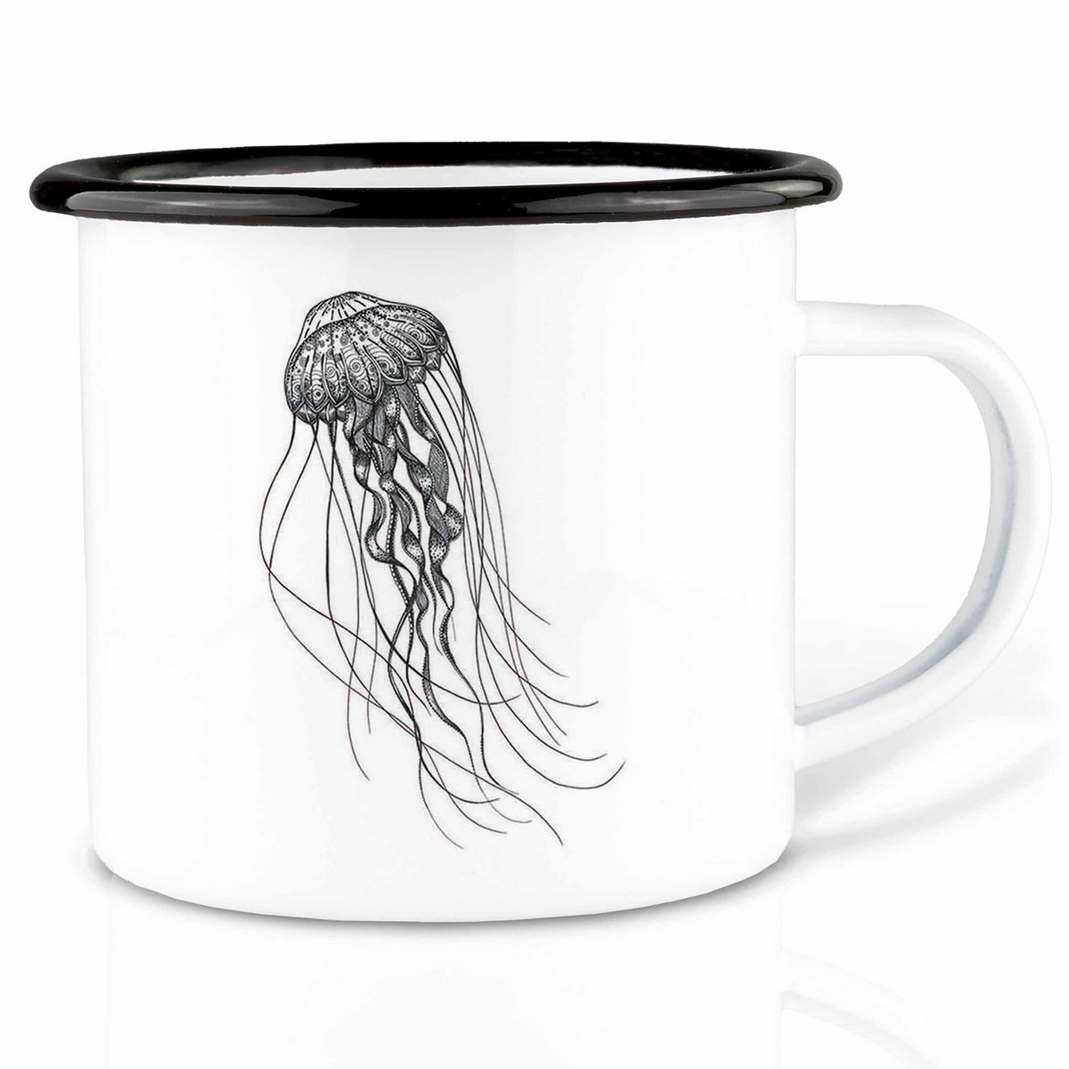 Enamel cup – deep sea jellyfish