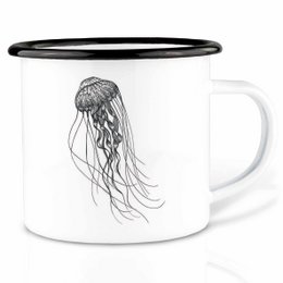 Enamel cup – deep sea jellyfish