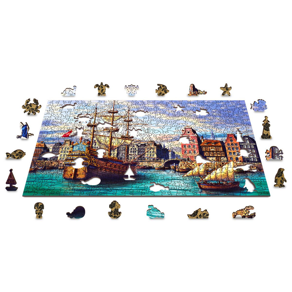 Puzzle - Vecchie Navi In Porto