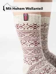 Chaussettes scandinaves en laine "Norvège"