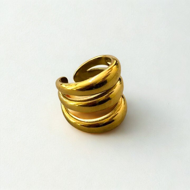Jiro Adjustable Stainless Steel Ring 