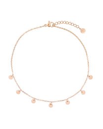 Tiny Coins Anklet - Rose Gold