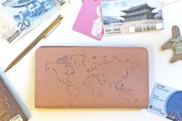 Stitch Travel Wallet - Pink