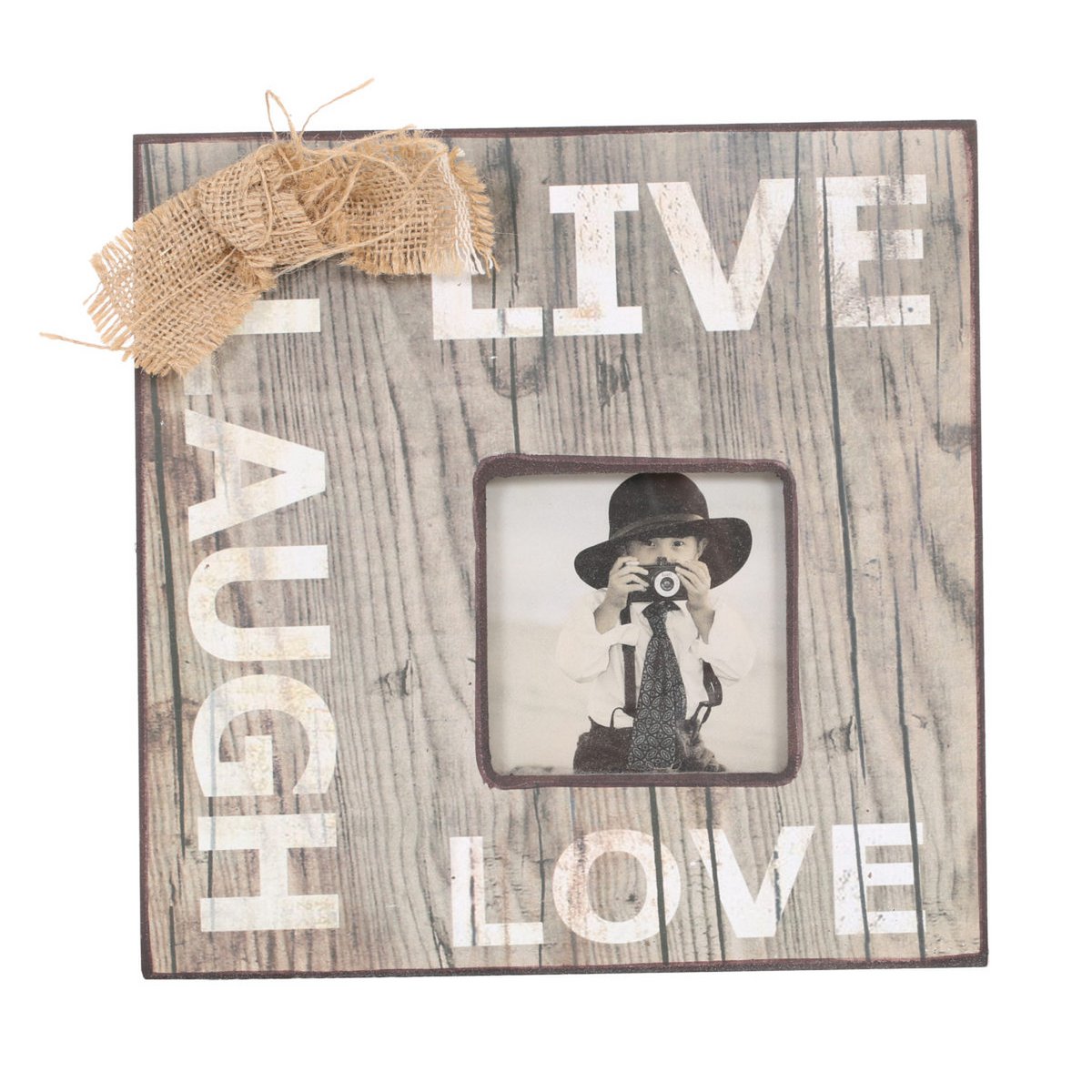 Bilderrahmen Lachen 25x25 cm