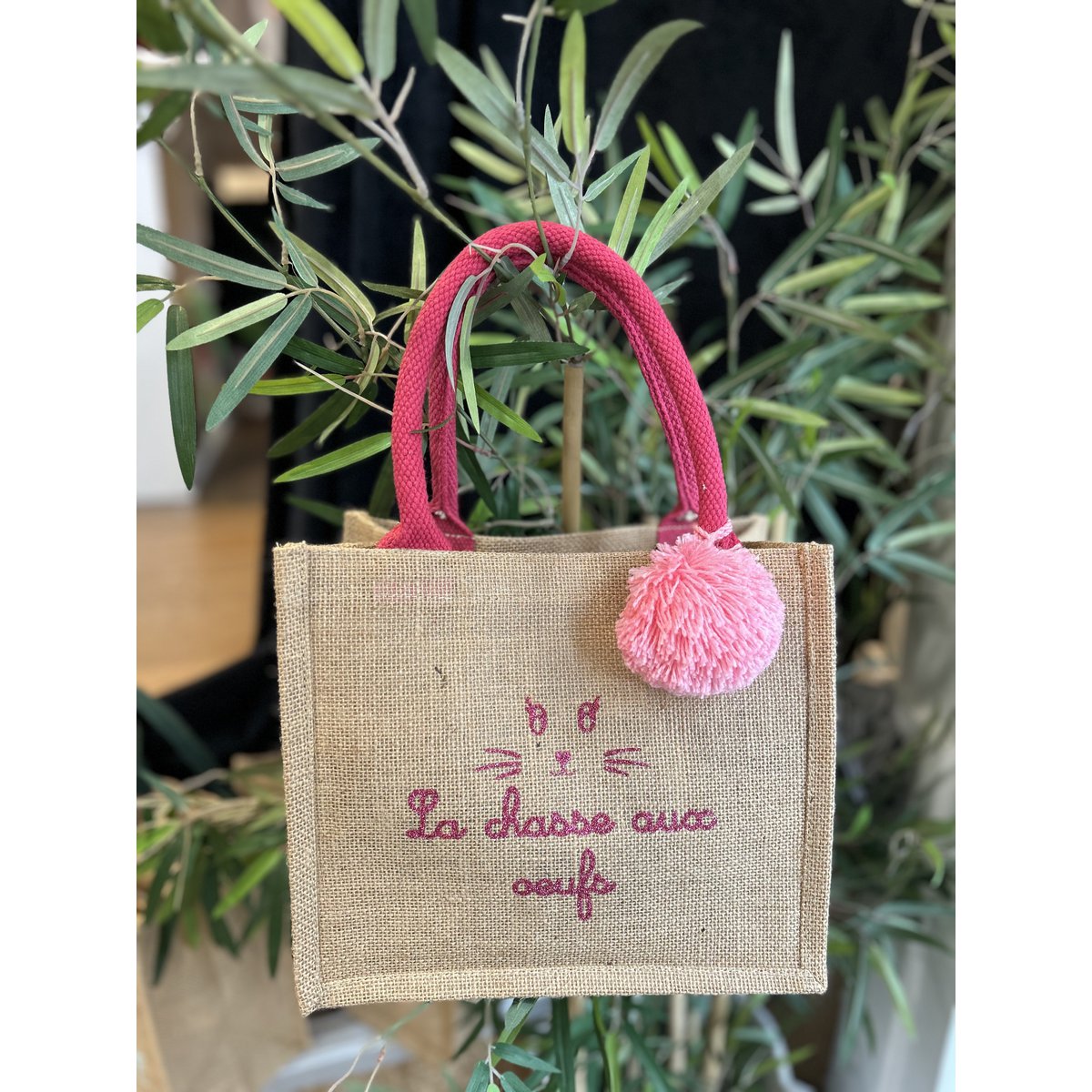 Mini jute shopping bags - Easter collection