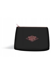 Black Leather Velvet Pouch