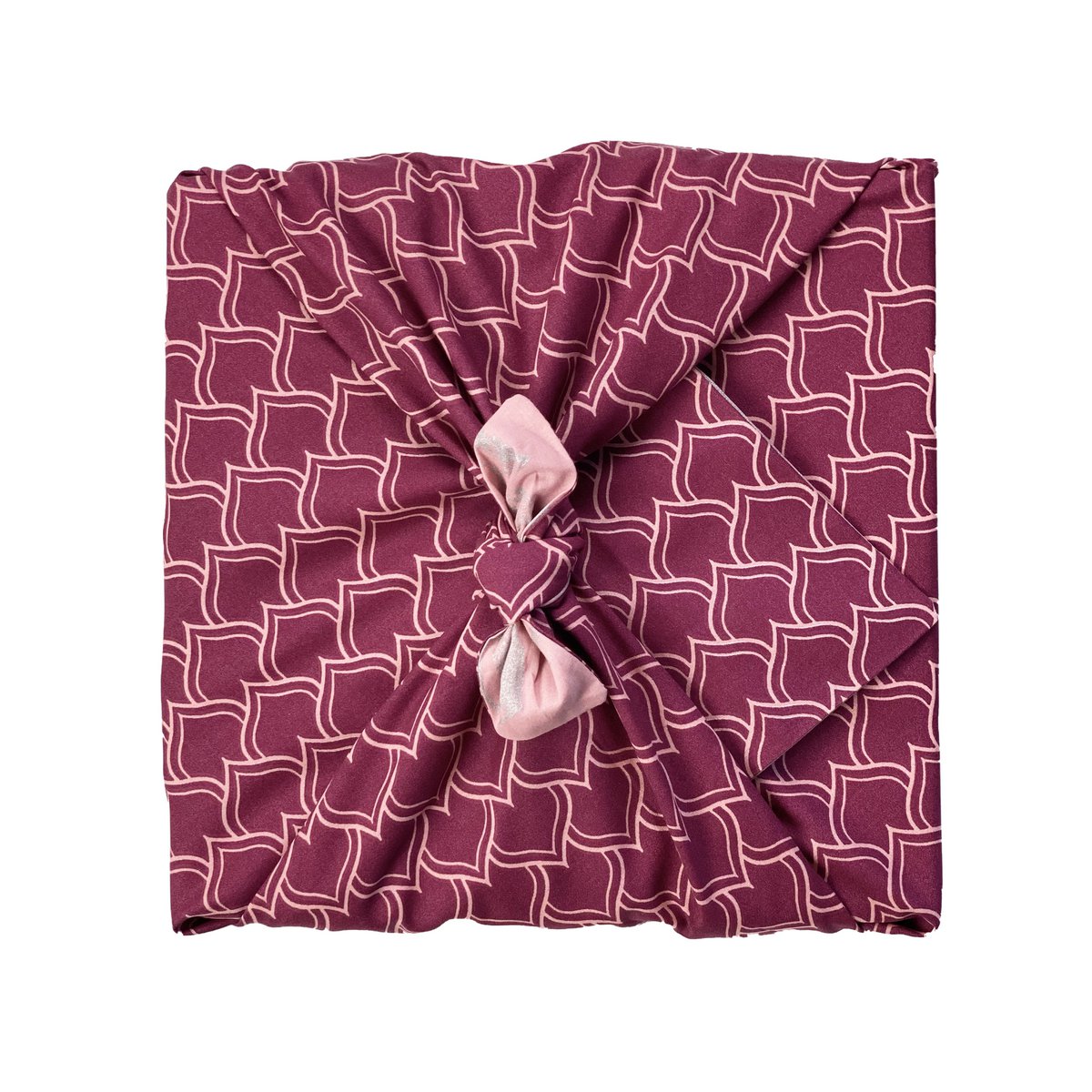 9 -teiliges Bündel Furoshiki - Burgunderbögen & Rouge Silberwale