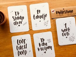 Meilensteinkarten mit einem Hauch von Humor