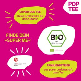 Pop Tee Trio Probierbox - Bio Superfood Tee
