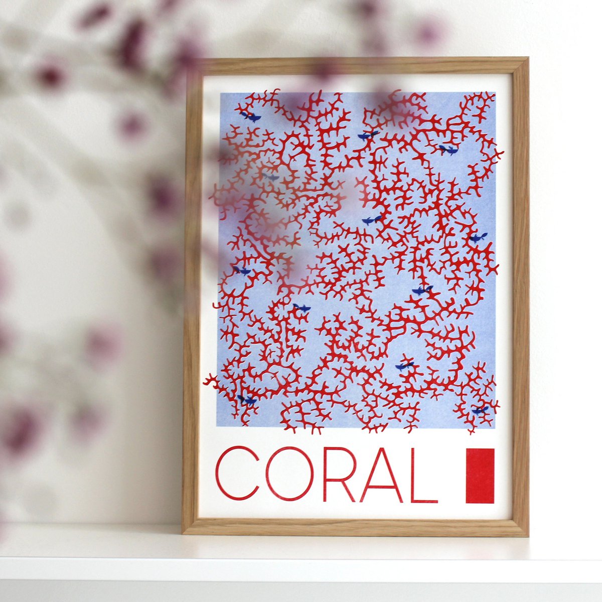 Coral Bright (Edition Open) | Druk risograficzny