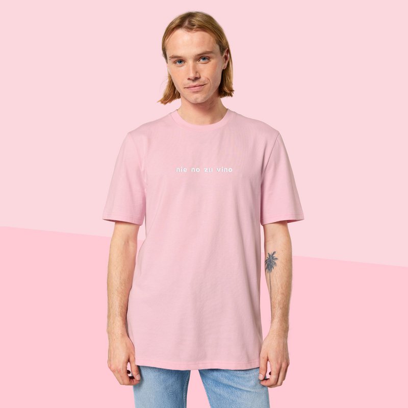ALDRIG NEJ TIL VINO Unisex T-shirt lavet af økologisk bomuld
