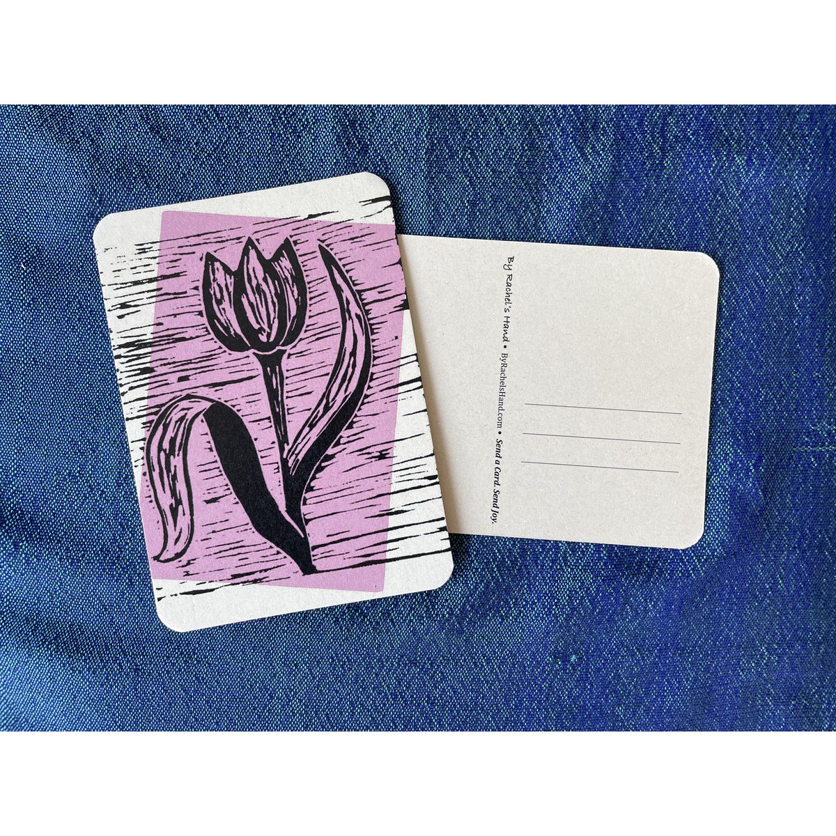 Postal de tulipán