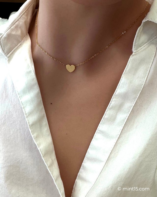 Collar de corazón pequeño