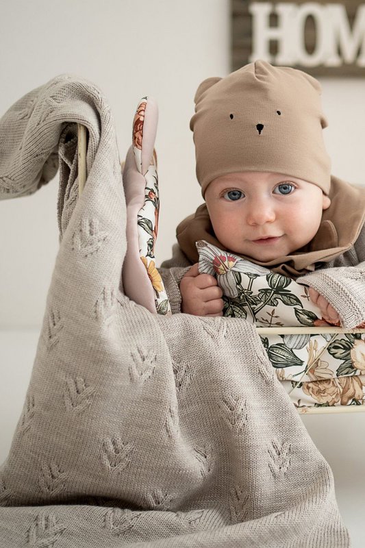 DIEGO babytæppe - 100% merinould - beige