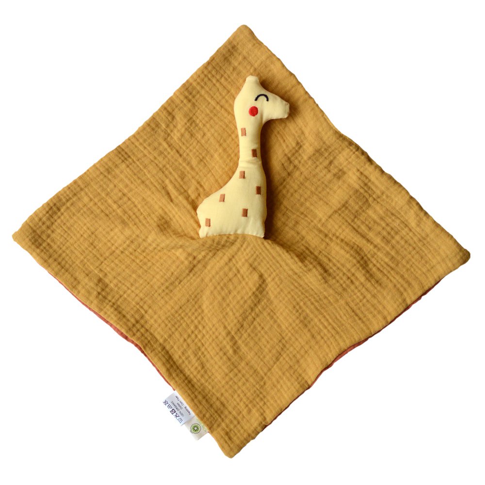 Organic cotton giraffe doudou